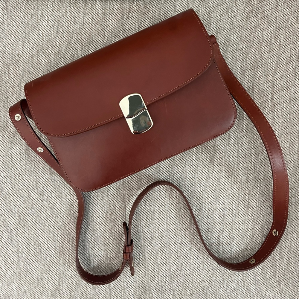 Sezane Milo Bag - Natural Heritage leather